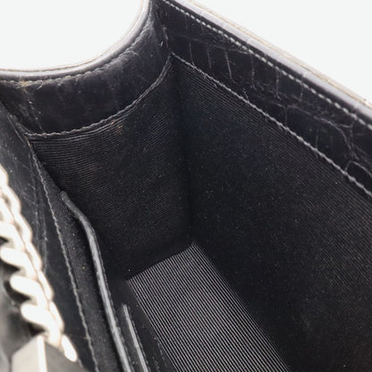 Saint Laurent Paris YSL Kate Monogram Chain Shoulder Bag Croco Embossed Leather — view 7