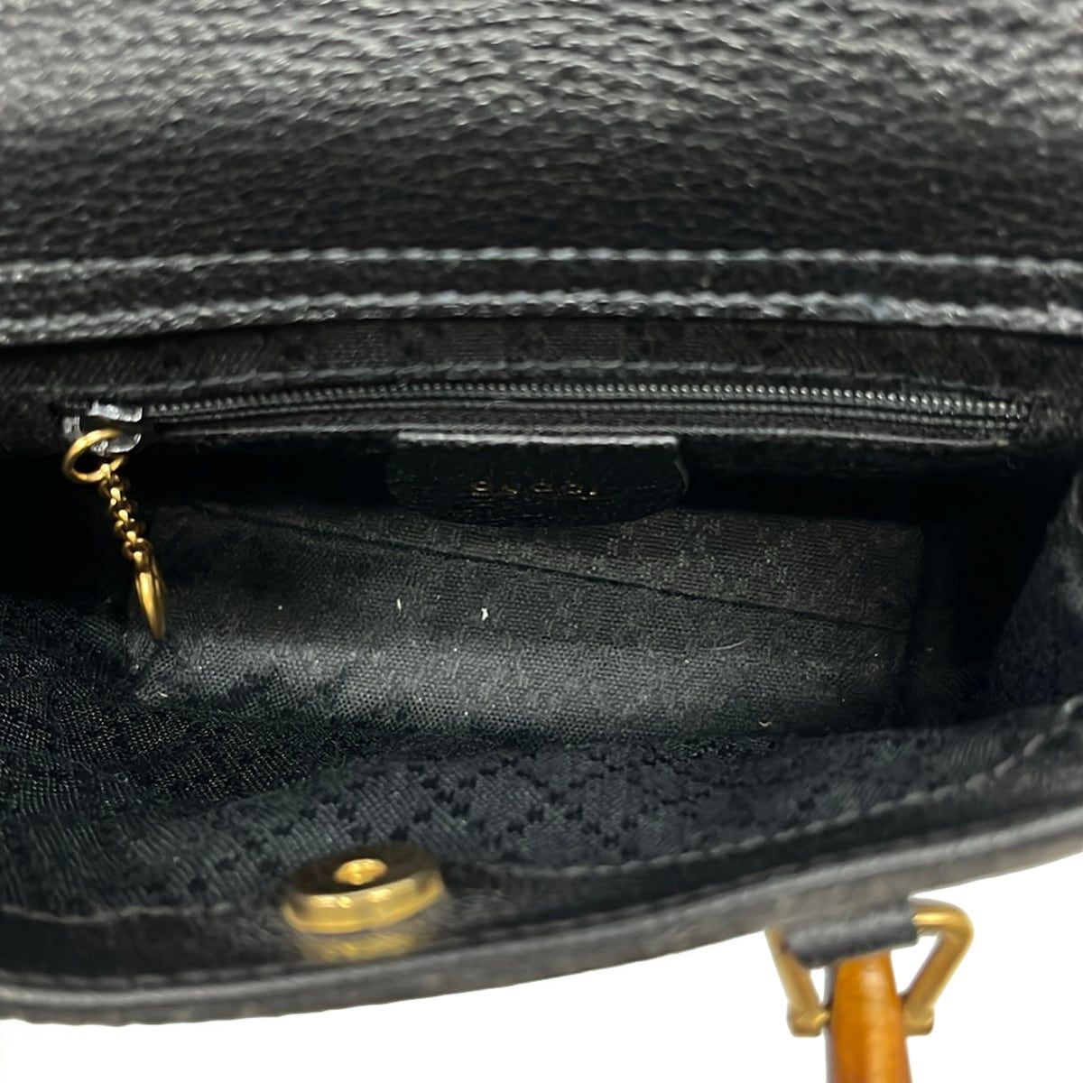 Gucci Bamboo Black Light Brown Mini Bag — view 7