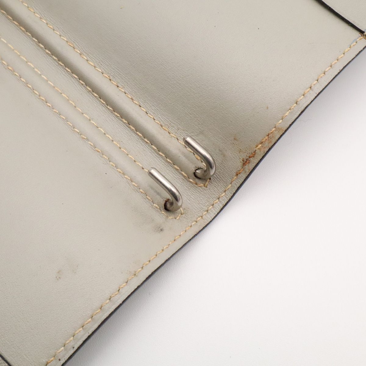 Hermes Agenda Gloves Trotter Cover Box Calf Leather Gray with Ballpoint Pen — view 5