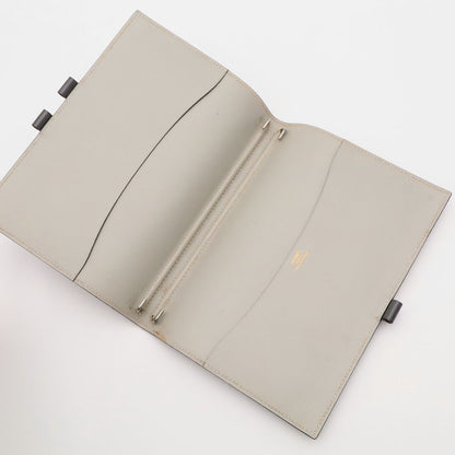 Hermes Agenda Gloves Trotter Cover Box Calf Leather Gray with Ballpoint Pen — view 4