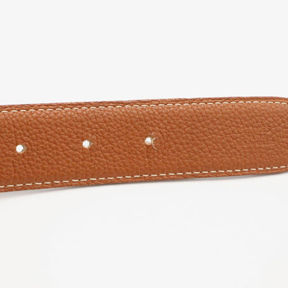 Hermes H Belt H Buckle Constance Reversible Togo Box Calf Brown Black Silver 80 — view 5