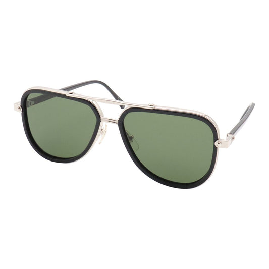 Louis Vuitton Sunglasses LV Signature Duo Pilot Teardrop Smoke Lens Black