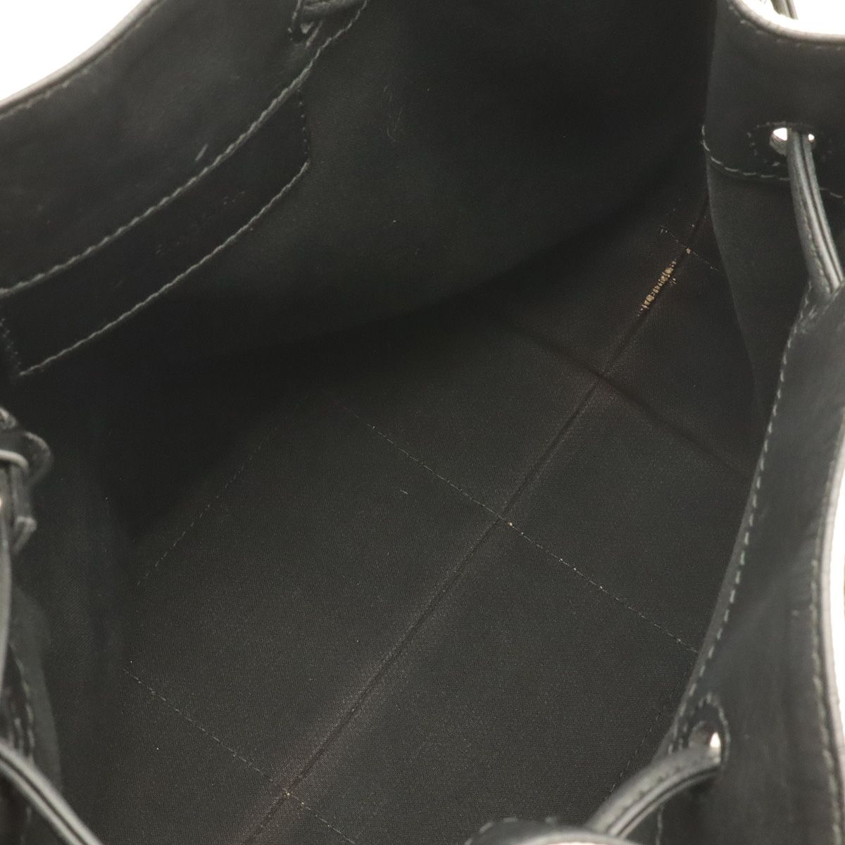Balenciaga Navy Bucket Logo Shoulder Bag Drawstring Crossbody Canvas Leather — view 7