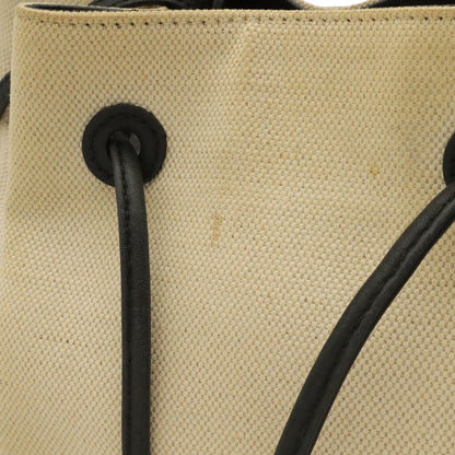 Balenciaga Navy Bucket Logo Shoulder Bag Drawstring Crossbody Canvas Leather — view 4