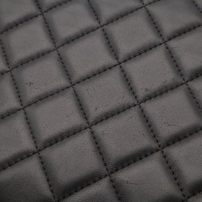 Chanel Quilted CC Logo Clutch Multi Pouch Leather Black Gold — view 6