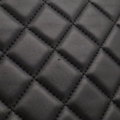 Chanel Quilted CC Logo Clutch Multi Pouch Leather Black Gold — view 5