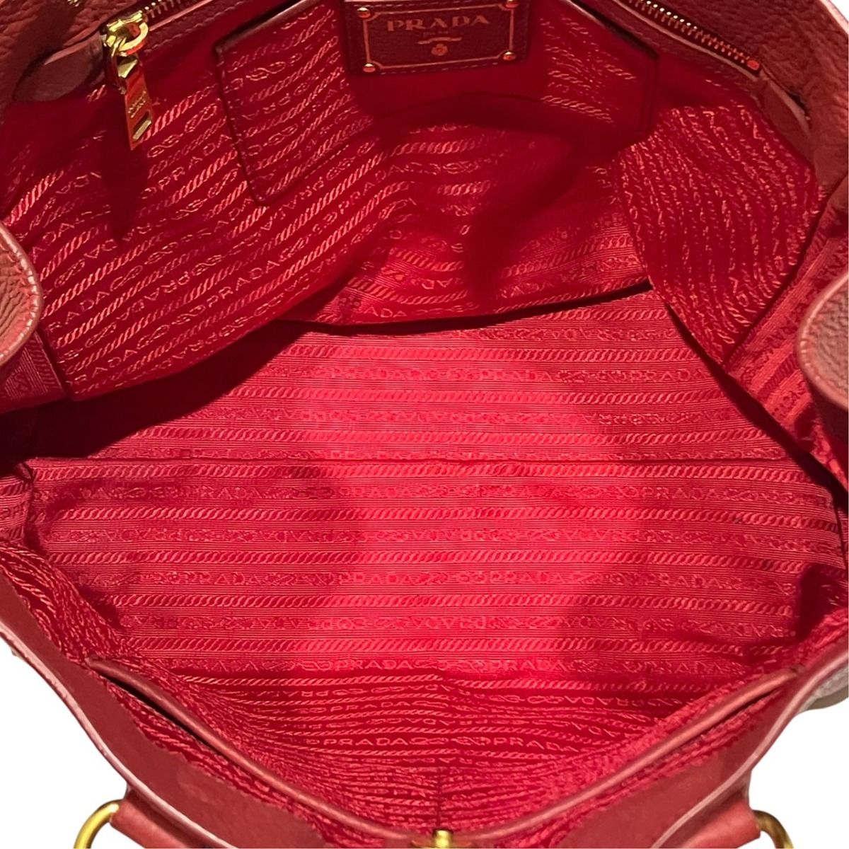 Prada Vitello Daino Tote Bag Leather — view 6
