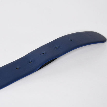 Chanel Pharrell Williams Leather Belt 95/38 CC Logo Navy — view 8