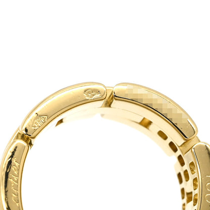 Cartier Maillon Panthere 3-Row Half Diamond Ring Yellow Gold 50 — view 5