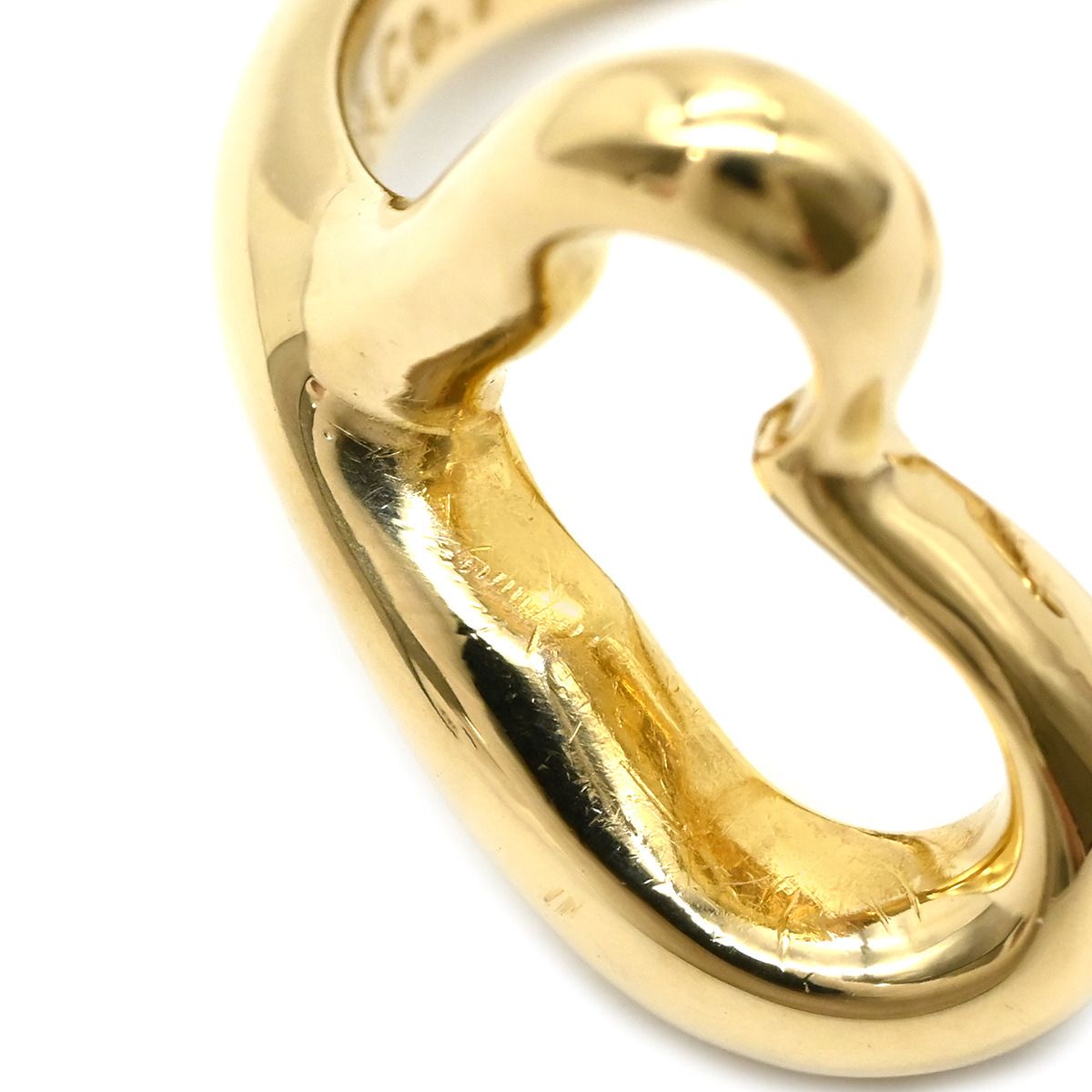 Tiffany & Co Ring Open Heart Yellow Gold Elsa Peretti — view 3