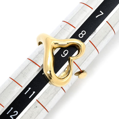 Tiffany & Co Ring Open Heart Yellow Gold Elsa Peretti — view 6