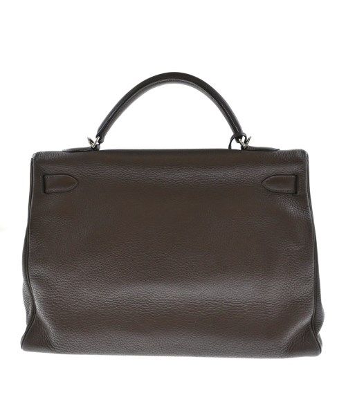 Hermes Kelly 40 Veau Togo Chocolat Silver Handbag — view 3