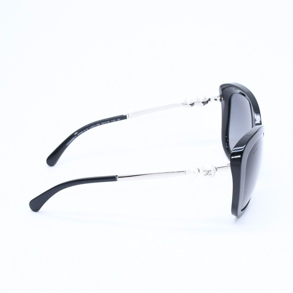 Chanel Sunglasses Eyewear S8 CC Logo Faux Pearl Black — view 5