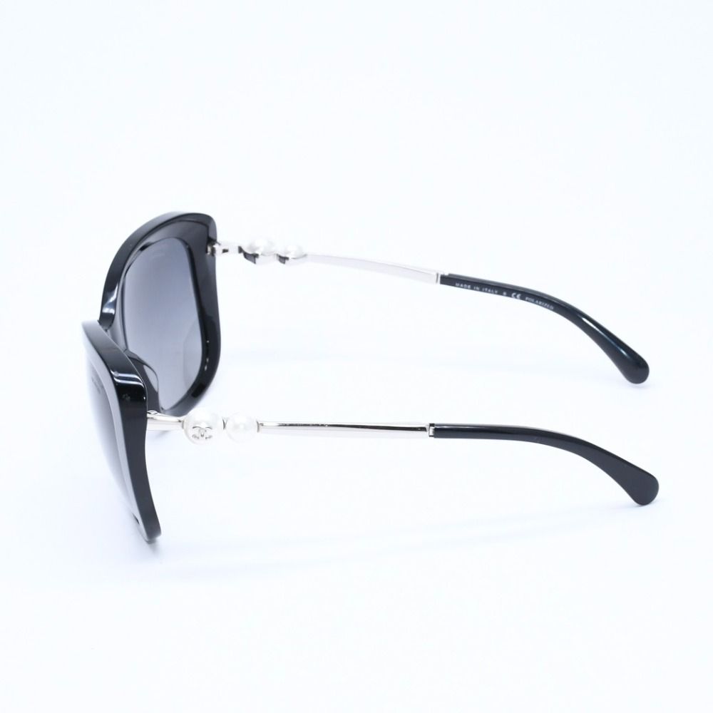 Chanel Sunglasses Eyewear S8 CC Logo Faux Pearl Black — view 6