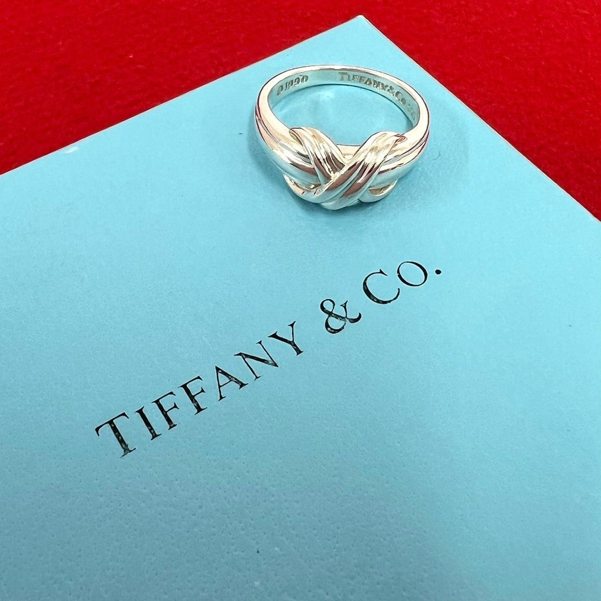 Tiffany & Co Vintage Signature Ring 925 Sterling Silver