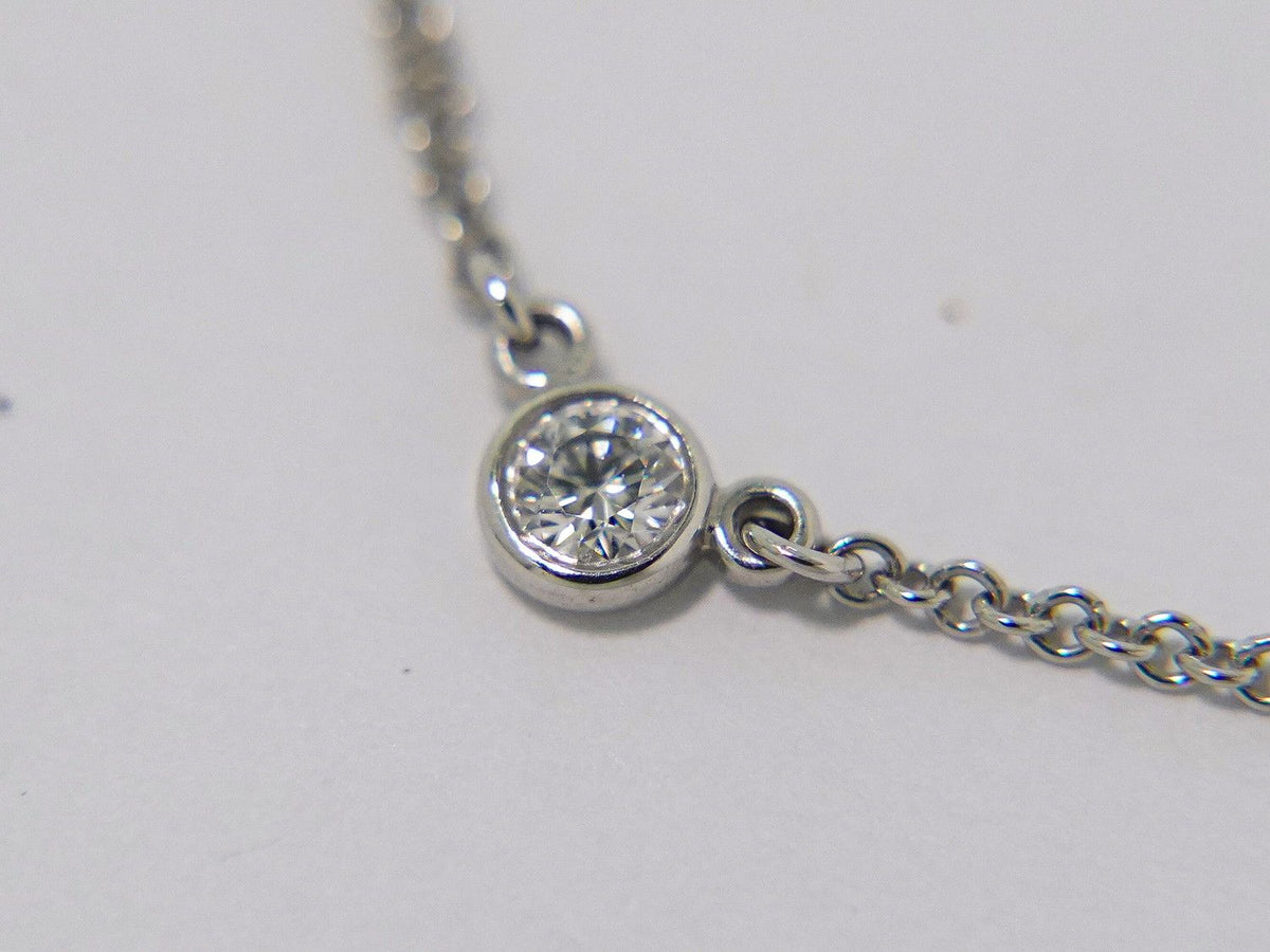 Tiffany & Co by the Yard Diamond Pendant Platinum — view 4