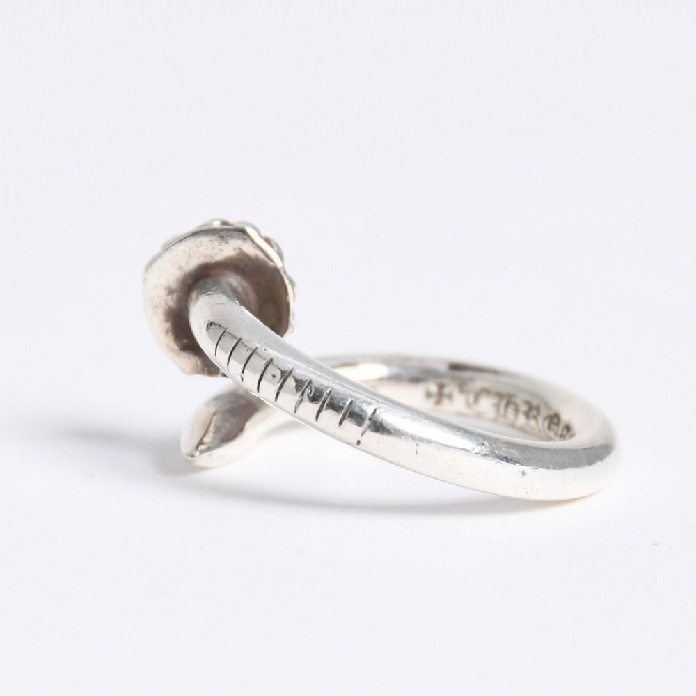 Chrome Hearts Rng Nail Cross Ball Ring 925 Sterling Silver — view 3