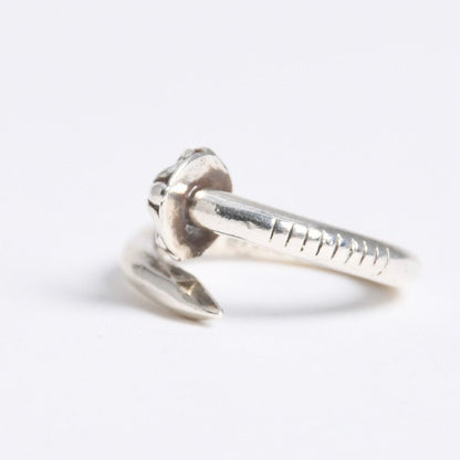 Chrome Hearts Rng Nail Cross Ball Ring 925 Sterling Silver — view 5