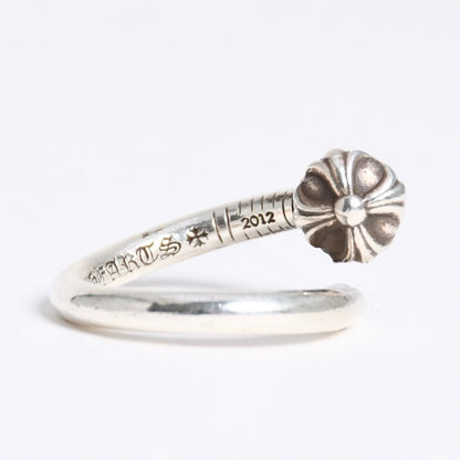Chrome Hearts Rng Nail Cross Ball Ring 925 Sterling Silver — view 2