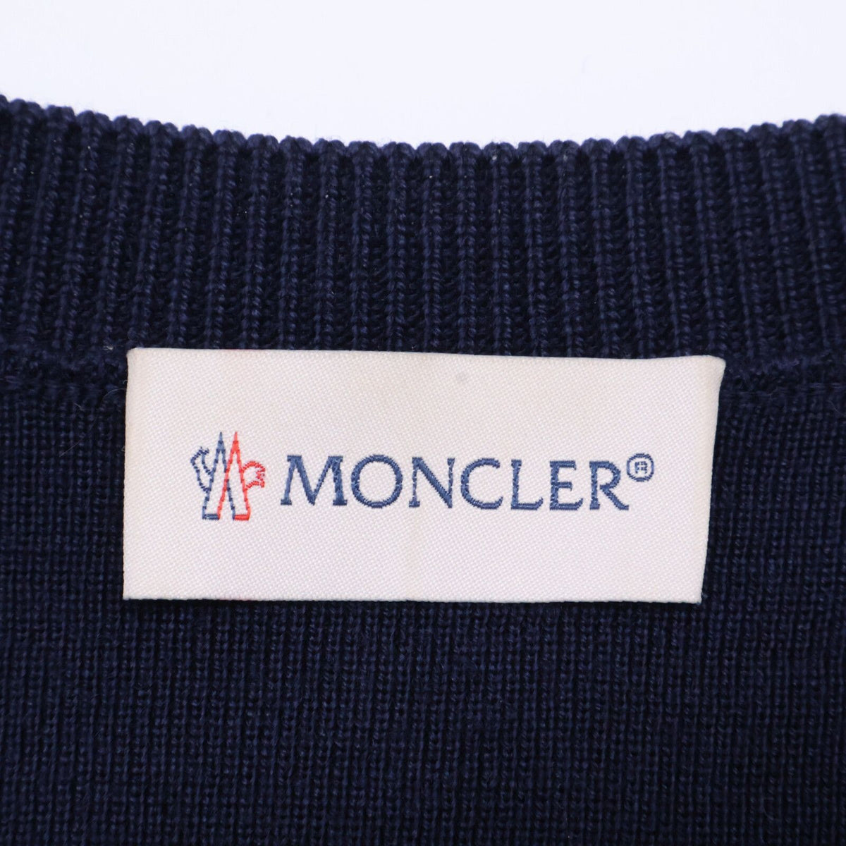 Moncler Cardigan Tricot Knit Down Contrast Collarless Jacket — view 4