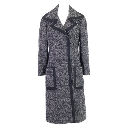 Dolce & Gabbana Lining Leopard Print Tweed Long 42