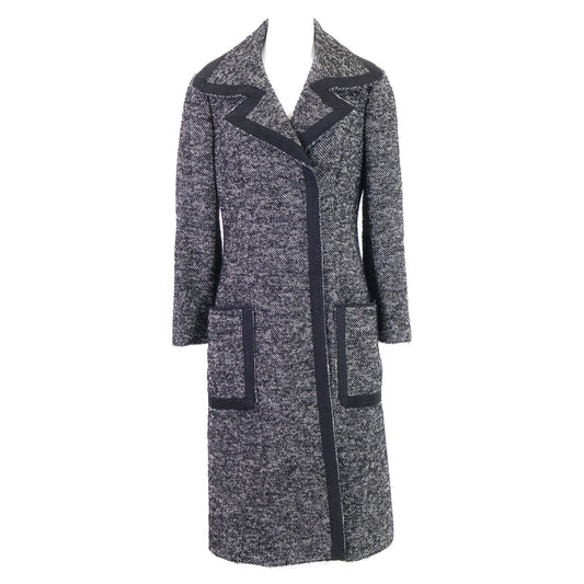 Dolce & Gabbana Lining Leopard Print Tweed Long 42
