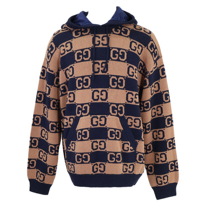 Gucci GG Cotton Jacquard Pullover Knit Hoodie