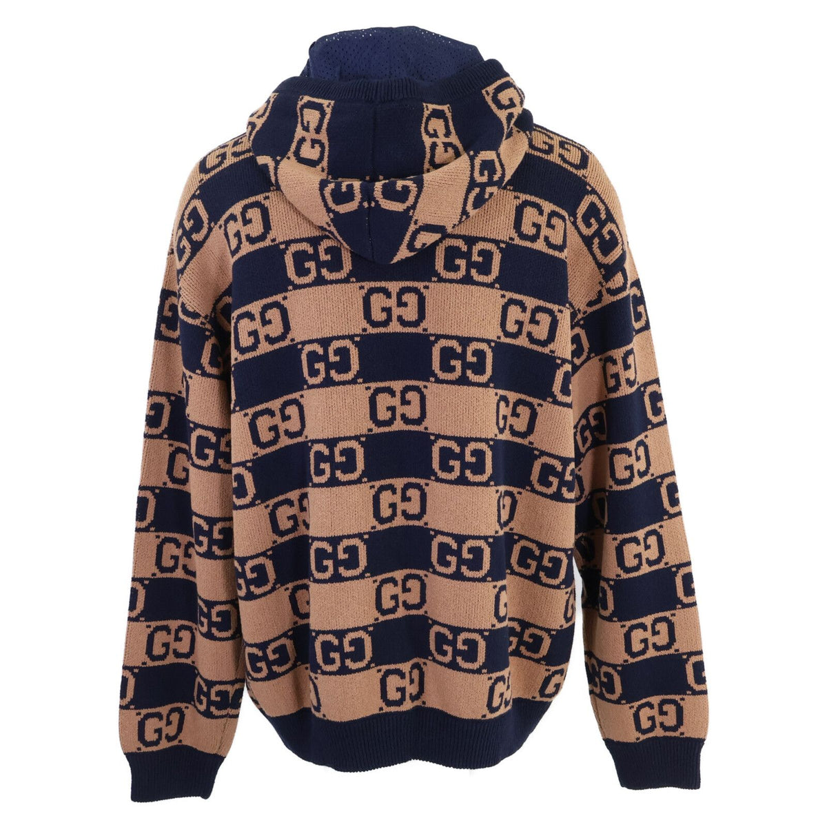 Gucci GG Cotton Jacquard Pullover Knit Hoodie — view 3