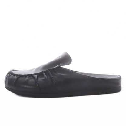 Prada Mules Slip-on Gathered Leather Black AD 7 — view 2