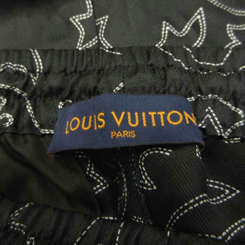 Louis Vuitton Shorts Silk 100% LV Arabesque Motif All Over Print Drawstring 50 — view 3