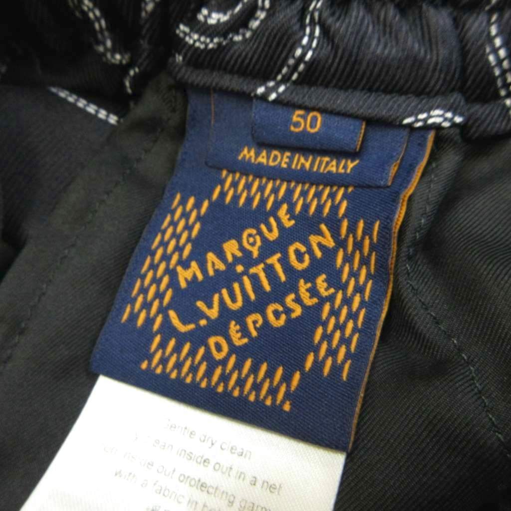 Louis Vuitton Shorts Silk 100% LV Arabesque Motif All Over Print Drawstring 50 — view 4
