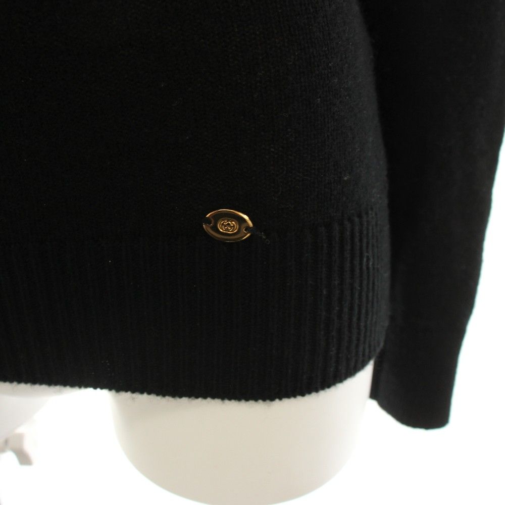 Gucci Knit Sweater Long Sleeve Cashmere Black S — view 6