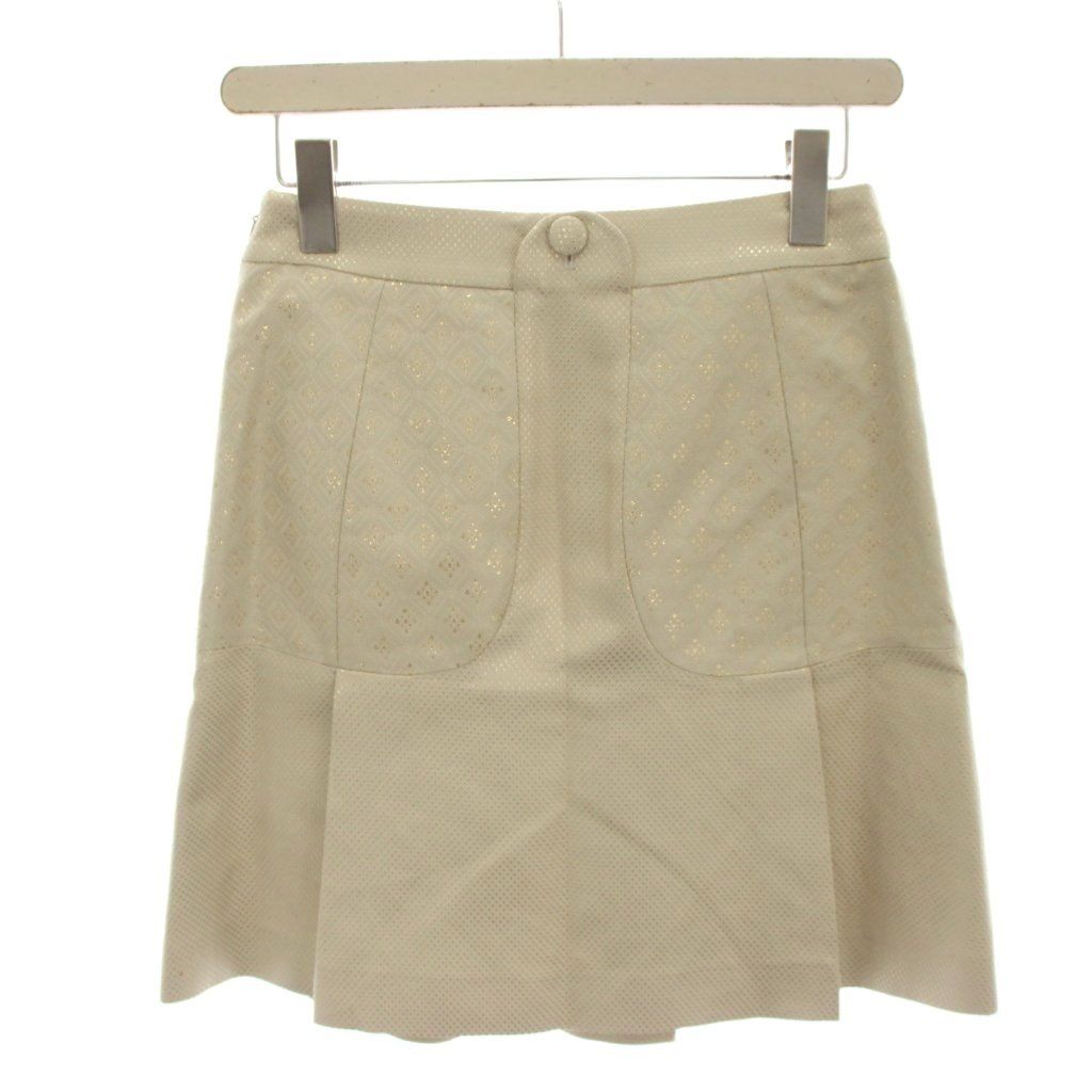 Gucci Set Top and Bottom Jacket Zip-up Trapezoidal Skirt Mini Glitter Blend — view 5