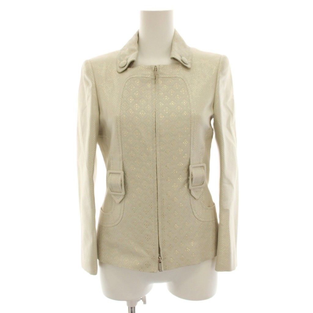 Gucci Set Top and Bottom Jacket Zip-up Trapezoidal Skirt Mini Glitter Blend — view 2