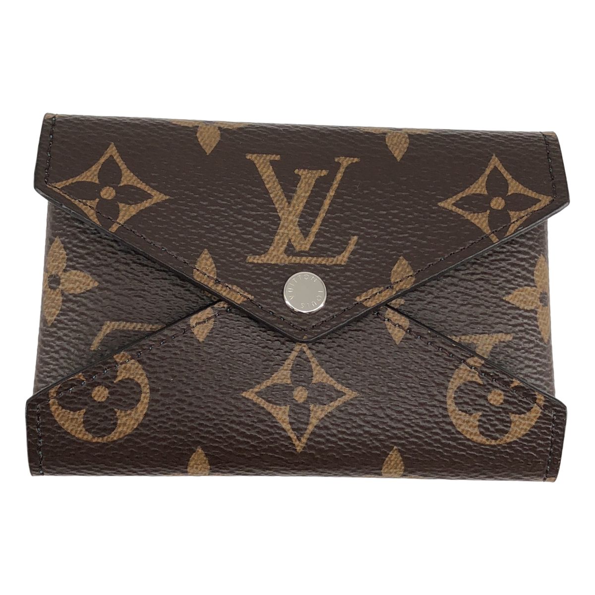 Louis Vuitton Card Case Kirigami Leather Monogram Coin Purse Brown