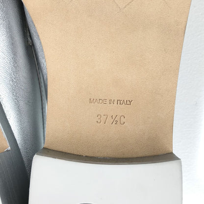Chanel CC Logo Camellia Loafers Silver — view 6
