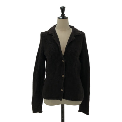 Loro Piana Cotton Knit Cardigan Jacket Black 40