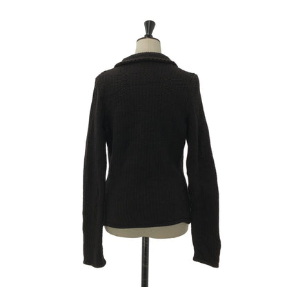 Loro Piana Cotton Knit Cardigan Jacket Black 40 — view 4
