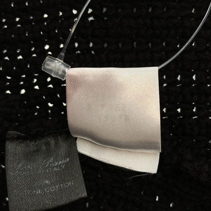 Loro Piana Cotton Knit Cardigan Jacket Black 40 — view 7