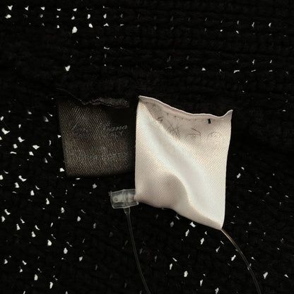 Loro Piana Cotton Knit Cardigan Jacket Black 40 — view 6