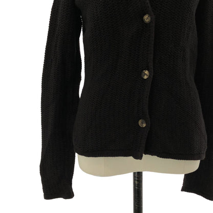 Loro Piana Cotton Knit Cardigan Jacket Black 40 — view 3