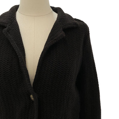 Loro Piana Cotton Knit Cardigan Jacket Black 40 — view 2
