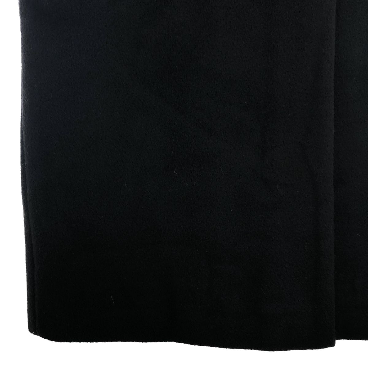Max Mara Wool Cashmere Soutien Collar Long Coat Black 40 — view 3
