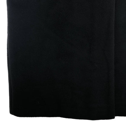 Max Mara Wool Cashmere Soutien Collar Long Coat Black 40 — view 3