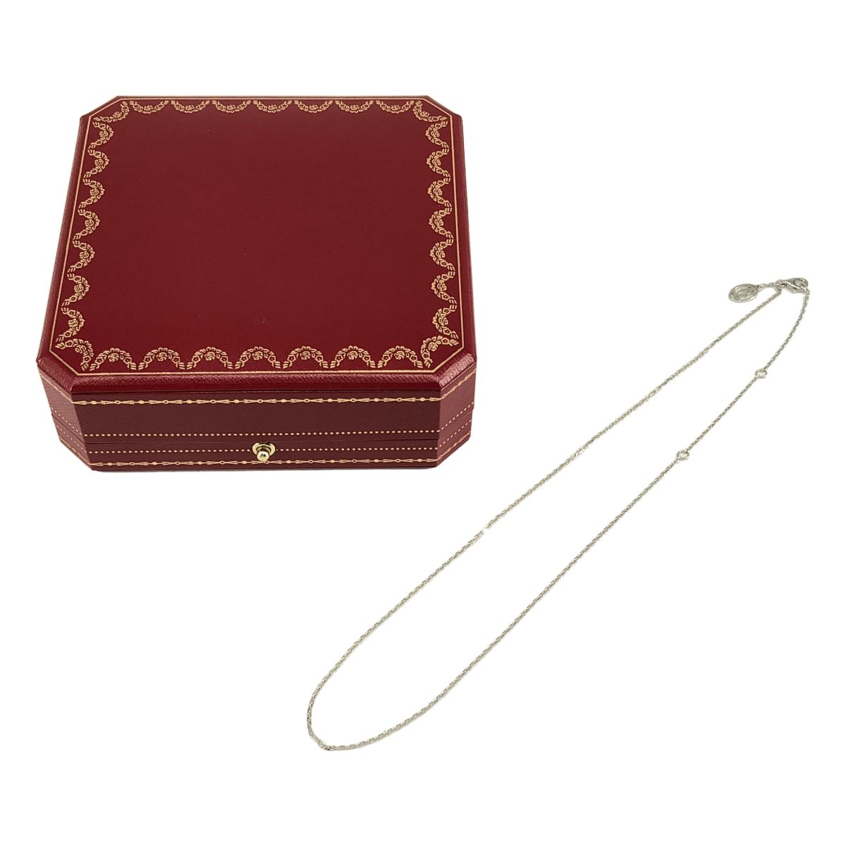 Cartier Logo Chain Necklace Silver