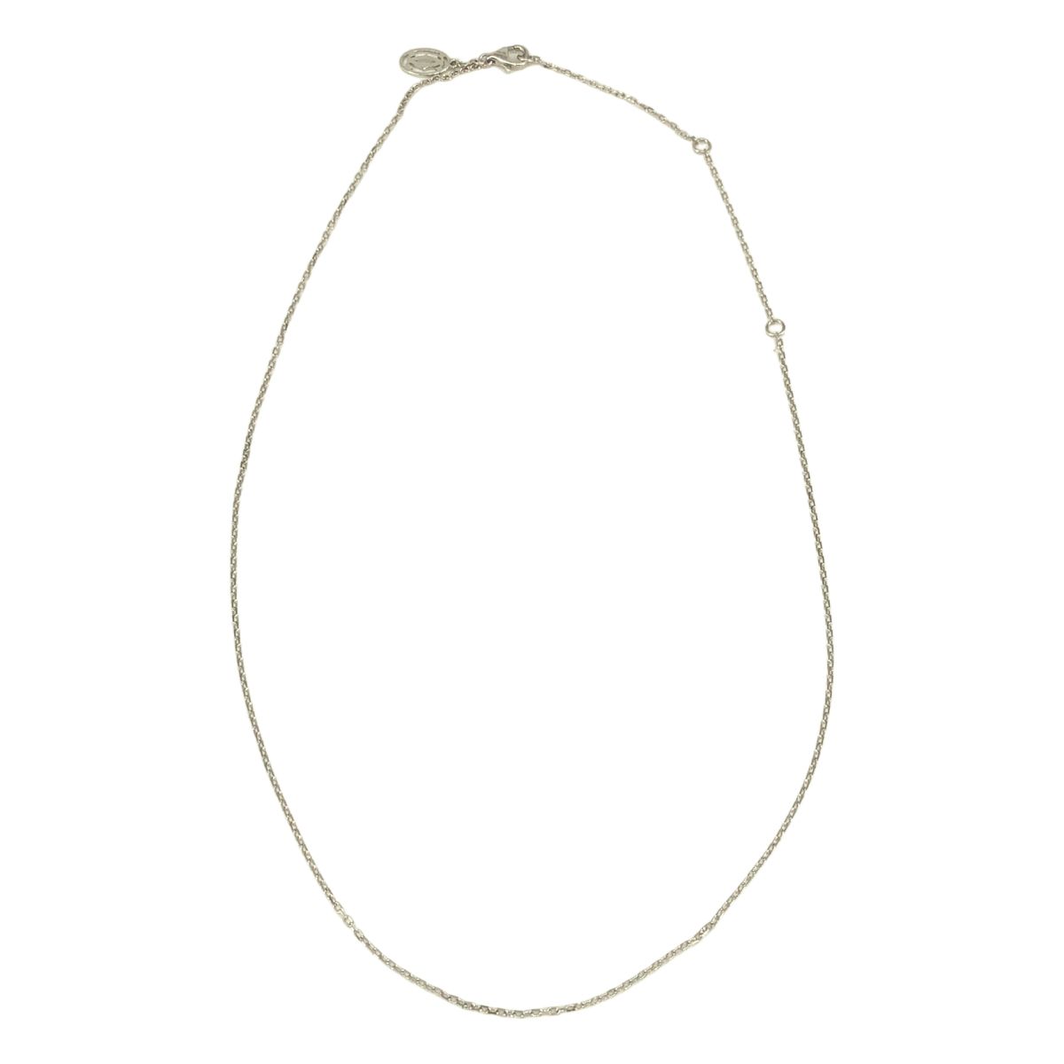 Cartier Logo Chain Necklace Silver — view 2