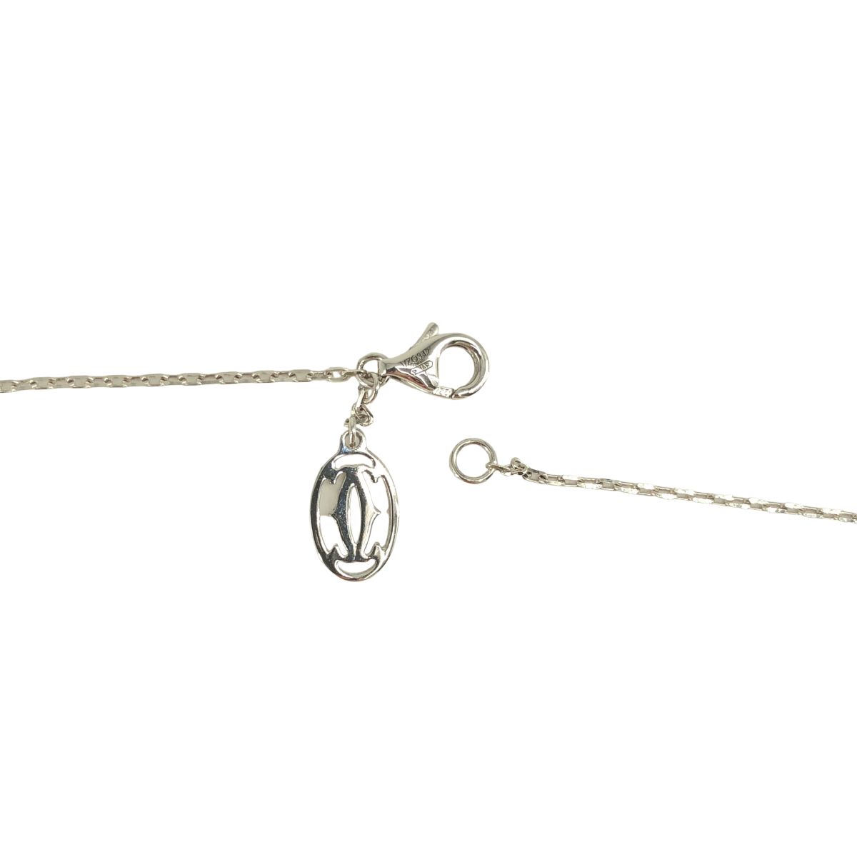Cartier Logo Chain Necklace Silver — view 4