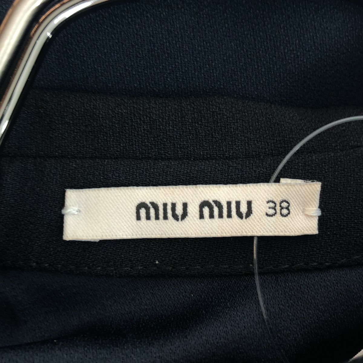Miu Miu Sleeveless Dress Navy 38 — view 5