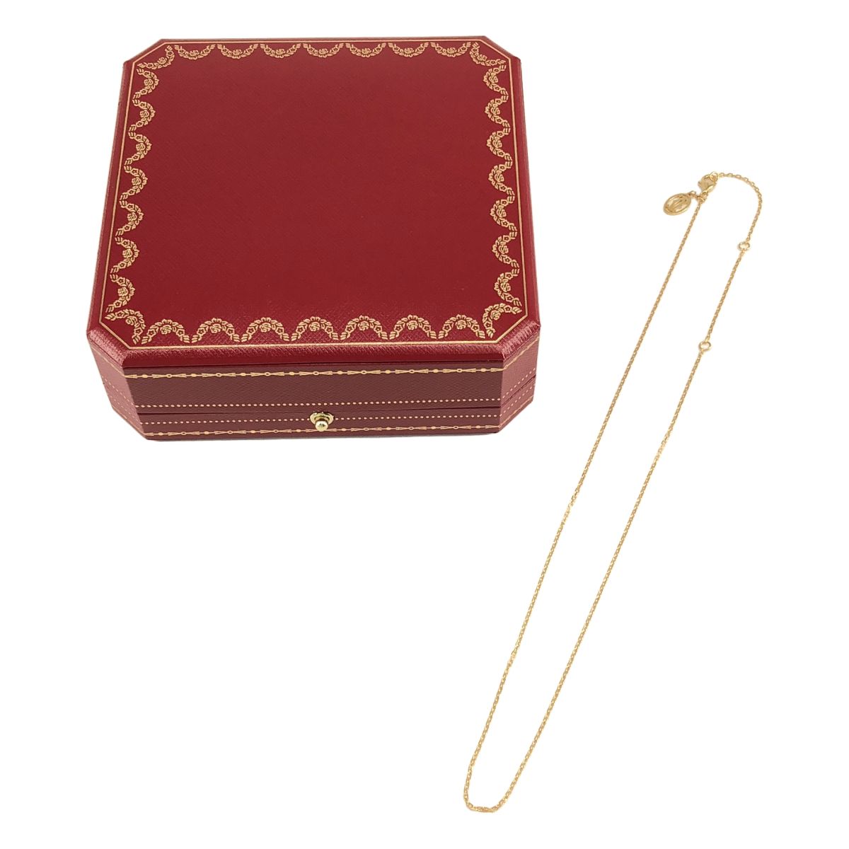 Cartier Logo Chain Necklace Gold