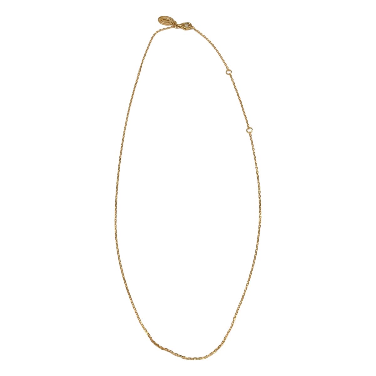 Cartier Logo Chain Necklace Gold — view 2